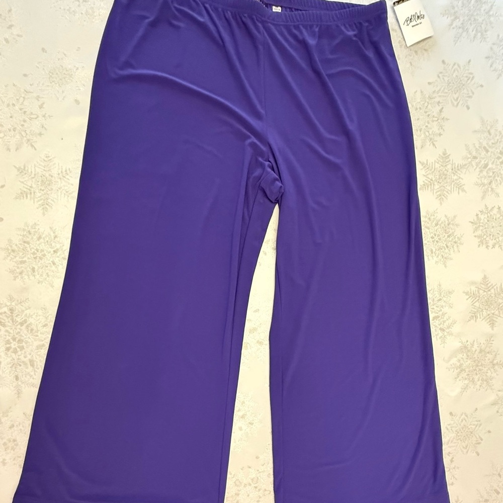 Purple Wide-Leg Women’s Pants